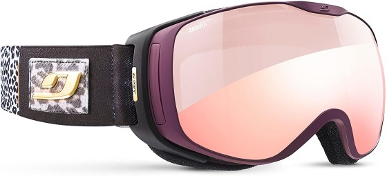 Julbo Skibrille | Goggle Luna purple leo Zebra light red double lens S1-3 REACTIV