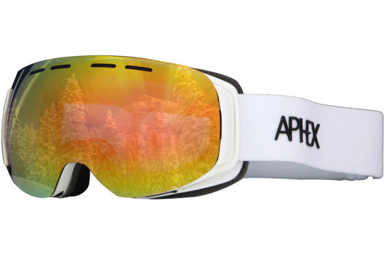 Aphex Skibrille | Goggle Kepler Jr schwarz | revo red lens S2 + yellow lens S1