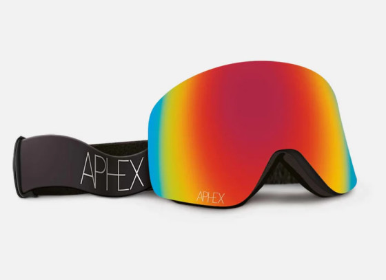 Aphex Skibrille | Goggle Oxia schwarz | revo red lens S2 + yellow lens S1