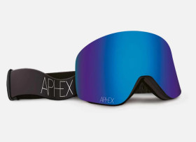 Aphex Skibrille | Goggle Oxia schwarz | revo blue lens S2...