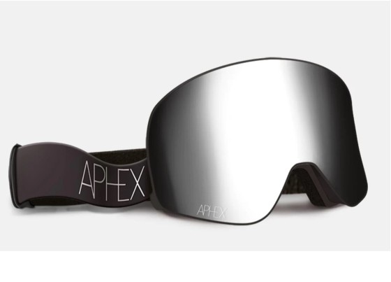 Aphex Skibrille | Goggle Virgo black | silver lens lens S3 + yellow lens S1