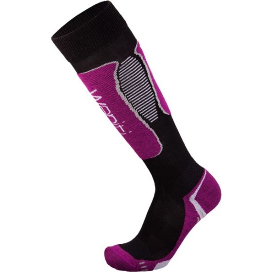 Wapiti Ski+Snowboardsocke W06 Merino comfort beere